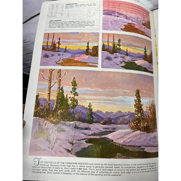 So You Want Snow Scenes To Paint By Mannie Gonsalves Published Walter Foster 126 - Picture 5 of 11